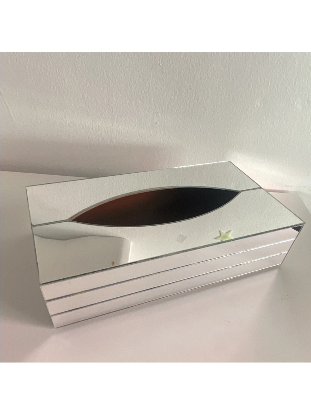 Ransburg Mirrored Tissue Box Cover Rectangular Mid-Century Modern (MCM)